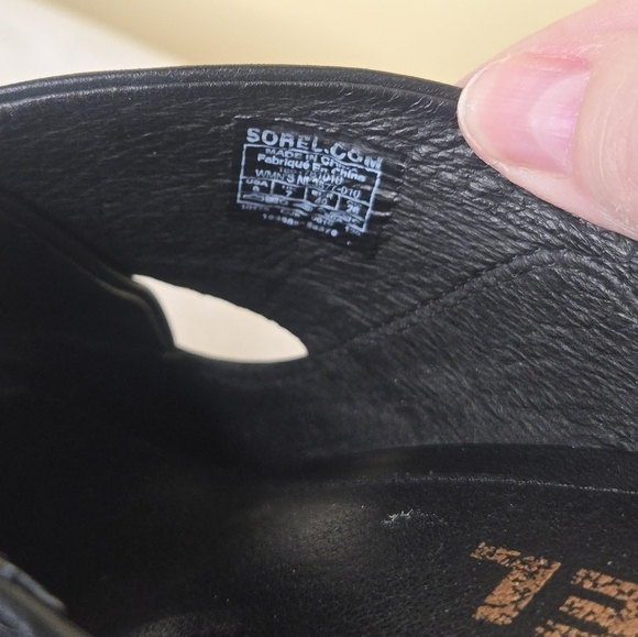 Sorel Nadia Mule Sandal Black/White Size 9 - Picture 6 of 12